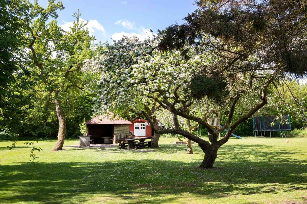 Reetdachhaus mit Nähe zur Ostsee, Außensauna, Spielplatz&großem Garten Manhagen Exterior foto